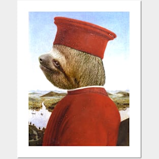 Medieval Portrait of Sloth Posters and Art